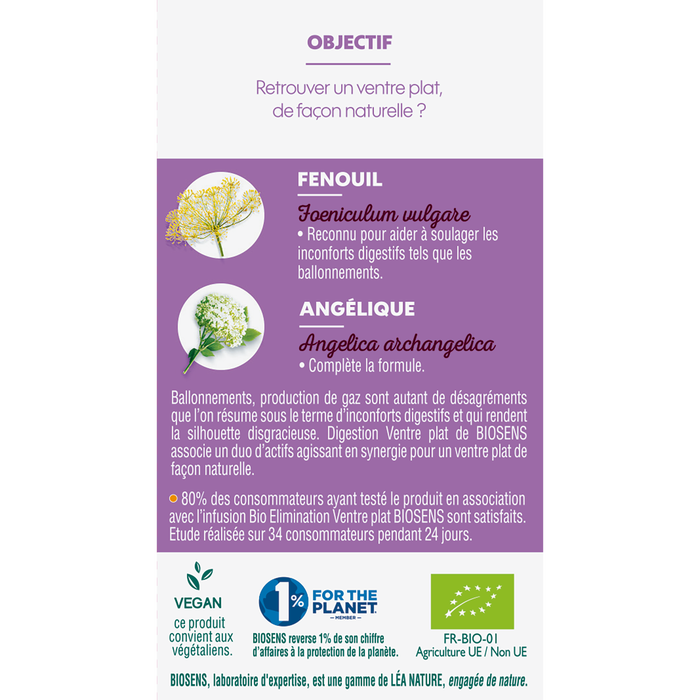 Boho Cosmetics Vente Gélule Végétale Digestion Ventre Plat - Angélique Fenouil - Bio - Digestion