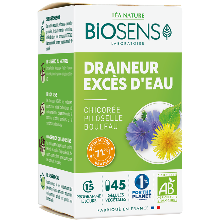 Boho Cosmetics Vente Gélule Végétale Draineur Excès D'eau - Chicorée Piloselle Bouleau - Bio - Minceur élimination Détox