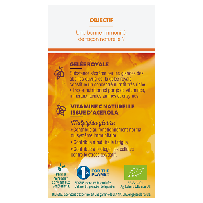 Boho Cosmetics Vente Gélule Végétale Fortifiant - Gelée Royale Vitamine C - Bio - Vitalité Tonus Immunité