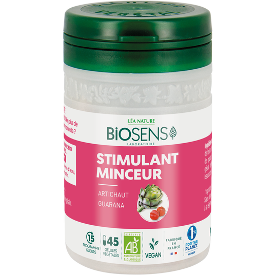 boho cosmetics Vente Gélule végétale Stimulant Minceur - Guarana Artichaut - bio - Minceur élimination détox