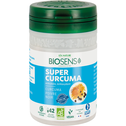 boho cosmetics Vente Gélule végétale Super Curcuma - Antioxydant Articulaire - bio - Bien-être articulation