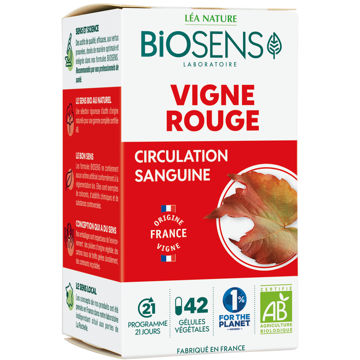 Boho Cosmetics Vente Gélule Végétale Vigne Rouge - Circulation Cardio-vasculaire
