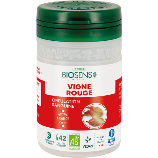 boho cosmetics Vente Gélule végétale vigne rouge - Circulation cardio-vasculaire