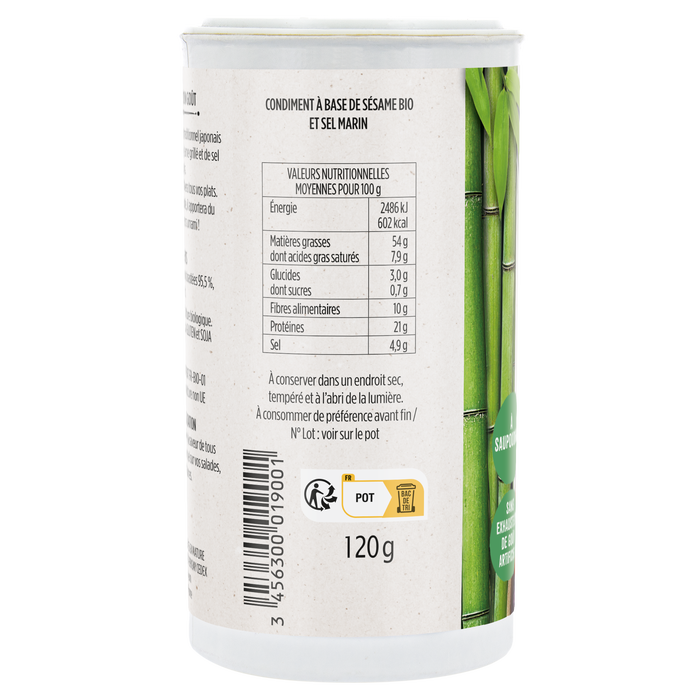 Boho Cosmetics Vente Gomasio Bio - Les Sauces Et Condiments