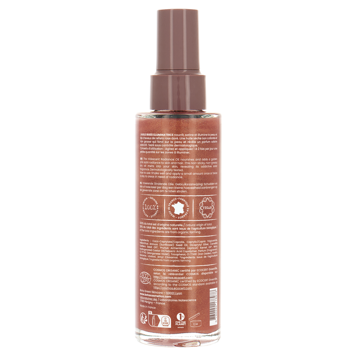 Boho Cosmetics Vente Huile Irisée Illuminatrice 02 Rose Gold - Huiles Scintillantes