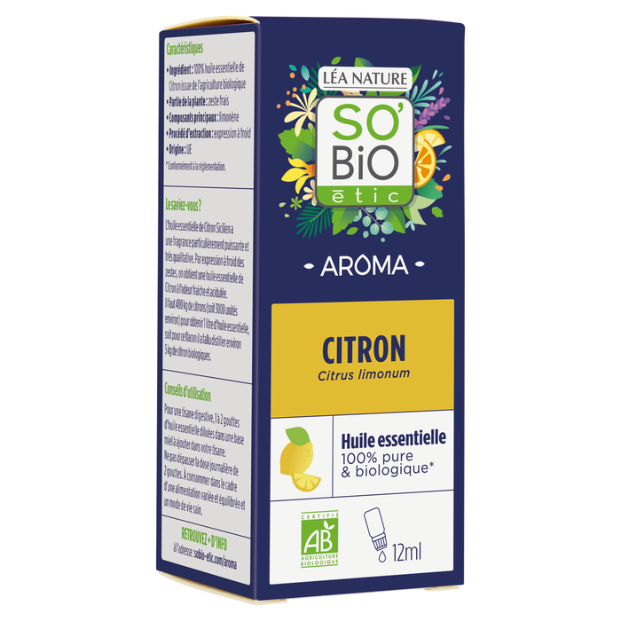 Boho Cosmetics Vente Huiles Essentielles Citron Bio - Huiles Essentielles Bio