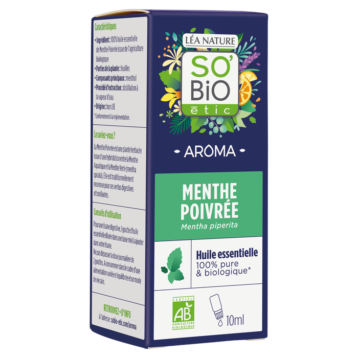 Boho Cosmetics Vente Huiles Essentielles Menthe Poivrée Bio - Huiles Essentielles Bio