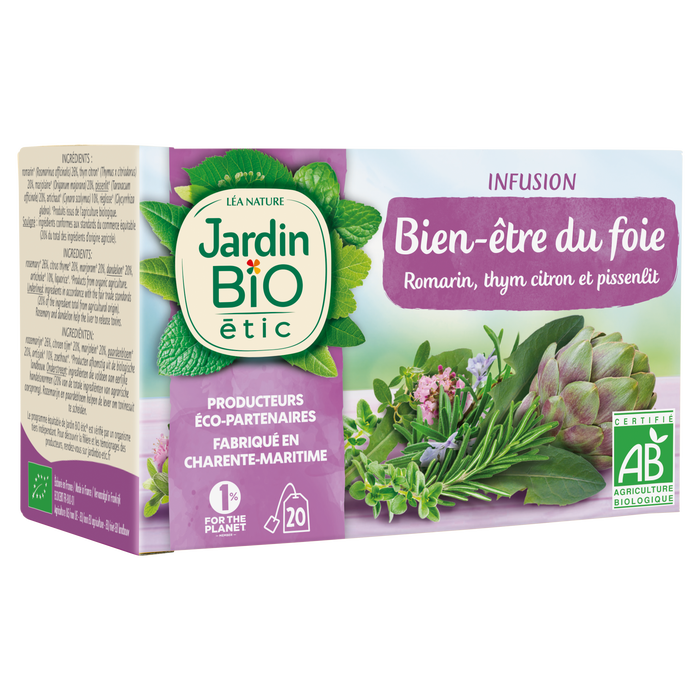 Boho Cosmetics Vente Infusion Bien-Etre Du Foie - Bio - Infusions