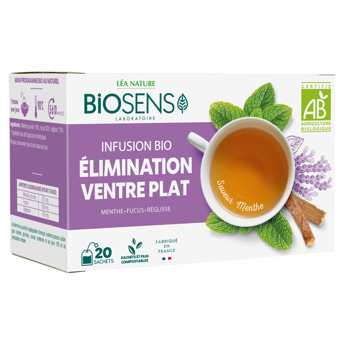 Boho Cosmetics Vente Infusion Elimination Ventre Plat - Bio - Digestion Bio - Léa Nature