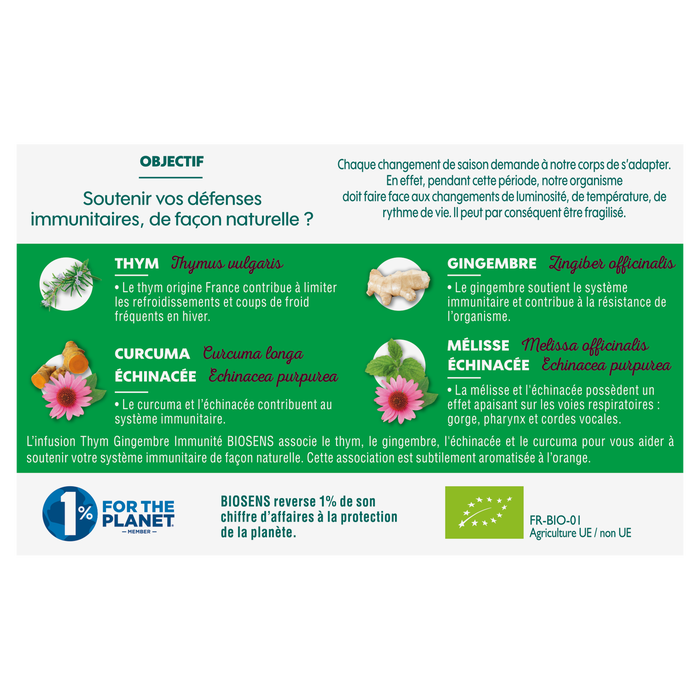 Boho Cosmetics Vente Infusion Immunité Résistance - Vitalité Tonus Immunité Bio - Léa Nature