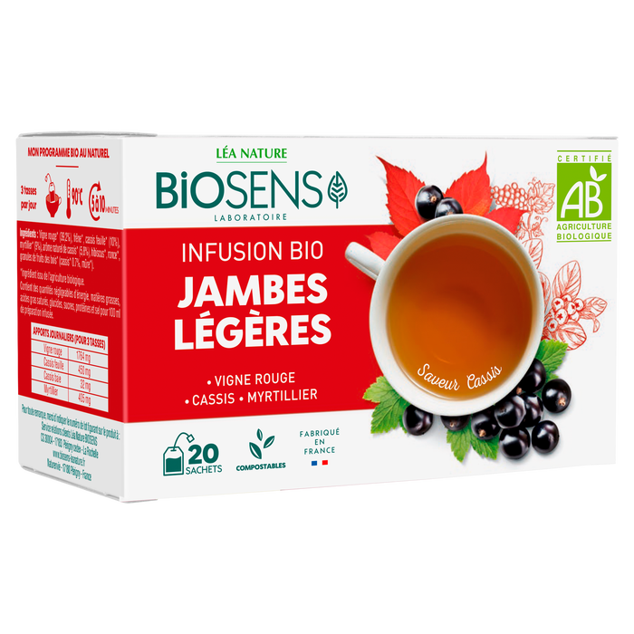 Boho Cosmetics Vente Infusion Jambes Légères - Bio - Circulation Cardio-vasculaire Bio - Léa Nature