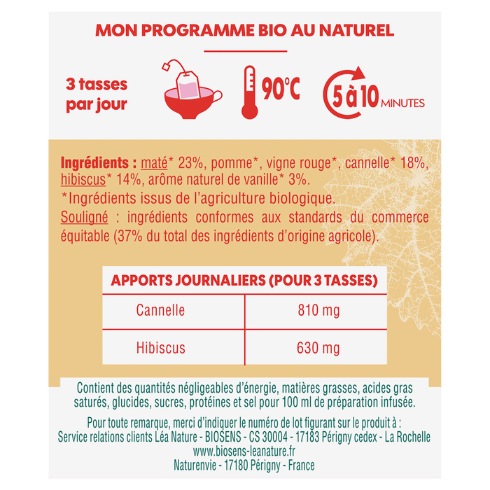 Boho Cosmetics Vente Infusion Minceur 4 En 1 - Minceur élimination Détox Bio - Léa Nature