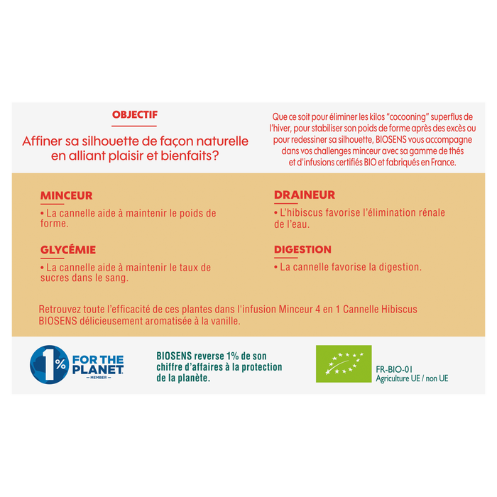 Boho Cosmetics Vente Infusion Minceur 4 En 1 - Minceur élimination Détox Bio - Léa Nature