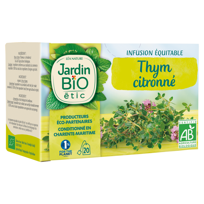 Boho Cosmetics Vente Infusion Thym Citronné - Bio - Infusions