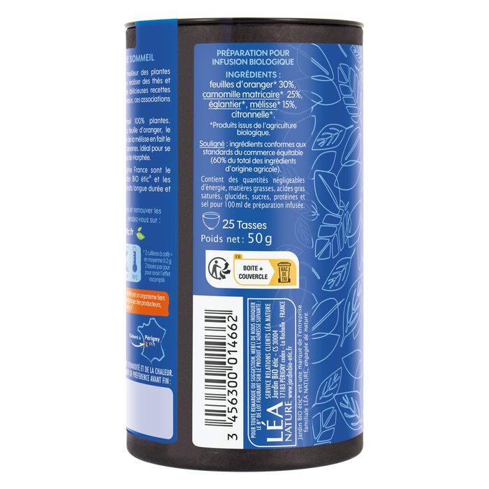 Boho Cosmetics Vente Infusion Vrac Sommeil Oranger Camomille Mélisse - Bio - Infusions