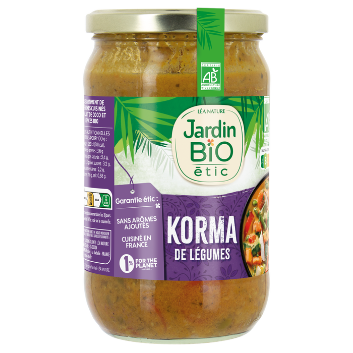 Boho Cosmetics Vente Korma De Légumes - Conserves De Légumes