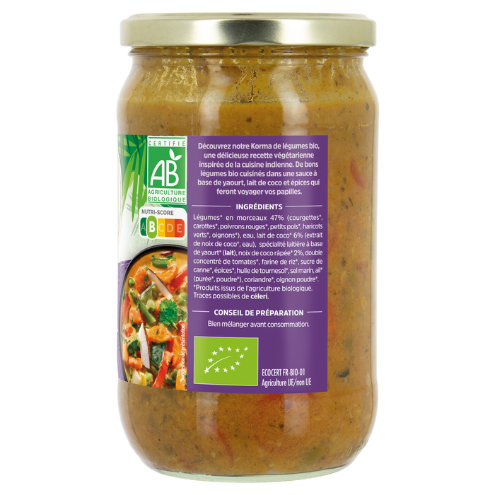 Boho Cosmetics Vente Korma De Légumes - Conserves De Légumes