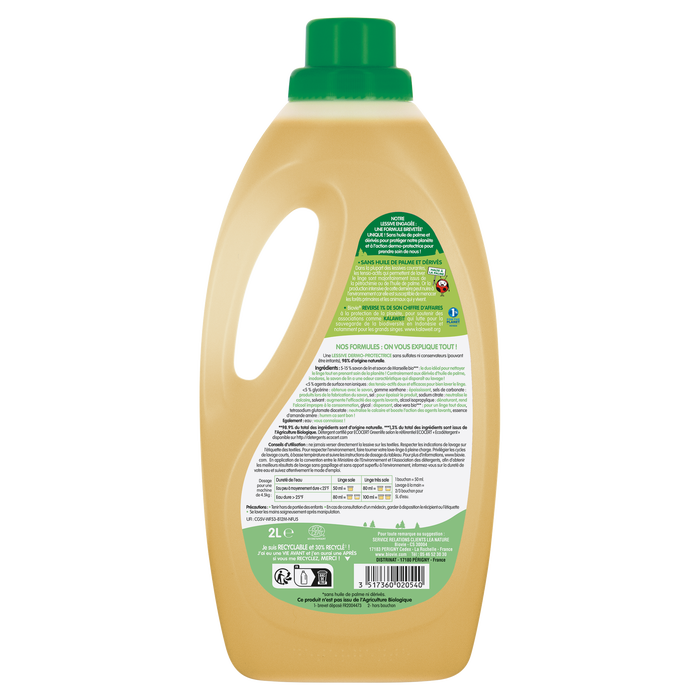 Boho Cosmetics Vente Lessive Concentrée Amande 2L - Lessives Bio - Léa Nature