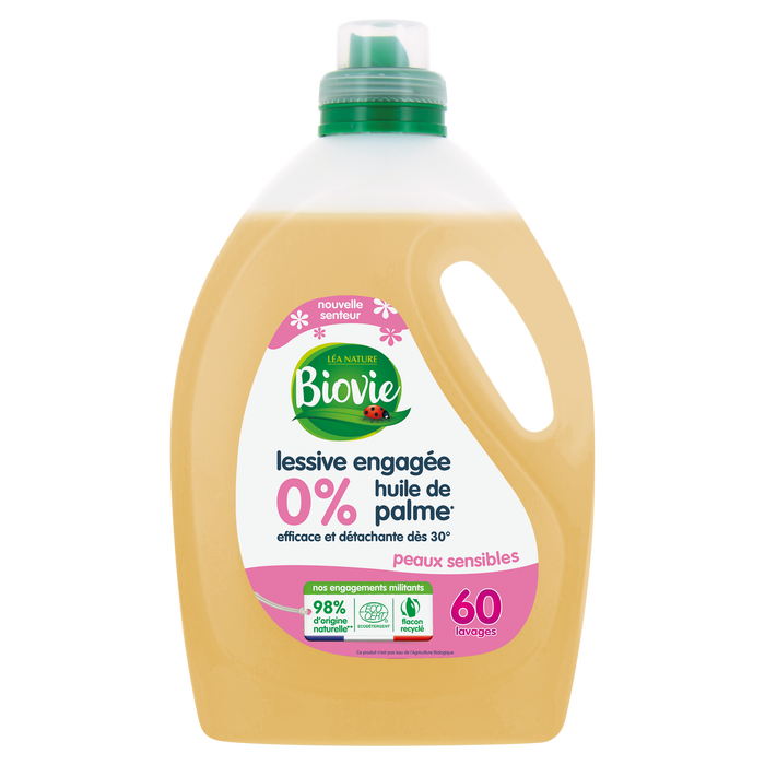 Boho Cosmetics Vente Lessive Concentrée Peaux Sensibles 3L - Lessives Bio - Léa Nature