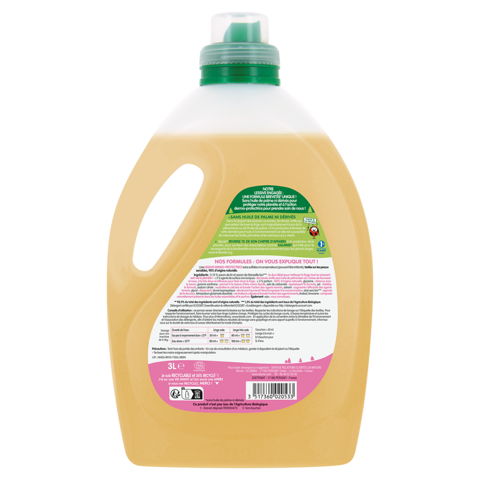 Boho Cosmetics Vente Lessive Concentrée Peaux Sensibles 3L - Lessives Bio - Léa Nature