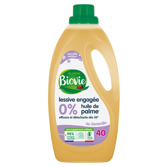 boho cosmetics Vente Lessive engagée 0% huile de palme 2 litres - Lessives bio - Léa Nature