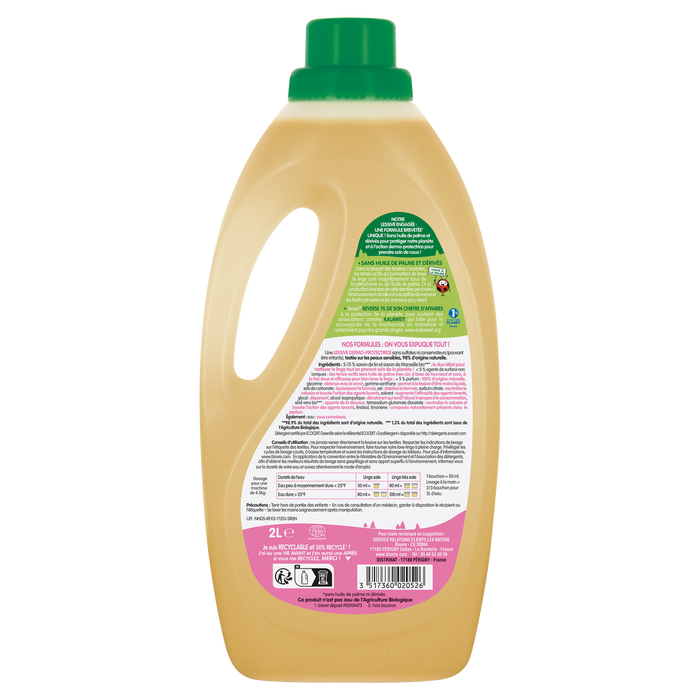 Boho Cosmetics Vente Lessive Peaux Sensibles 2 Litres - Lessives Bio - Léa Nature