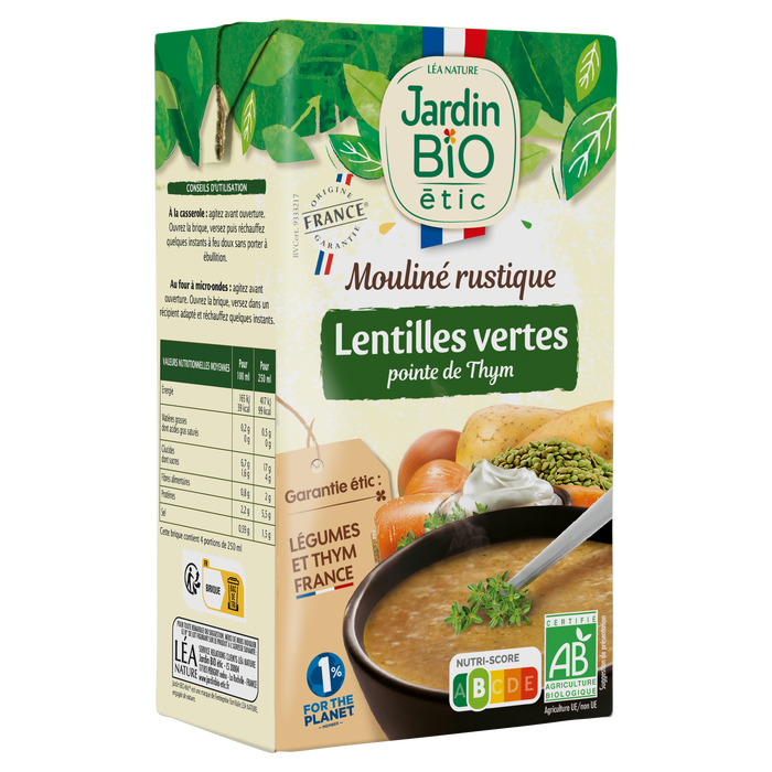 Boho Cosmetics Vente Mouliné Lentilles Vertes Pointe De Thym Bio - Soupes