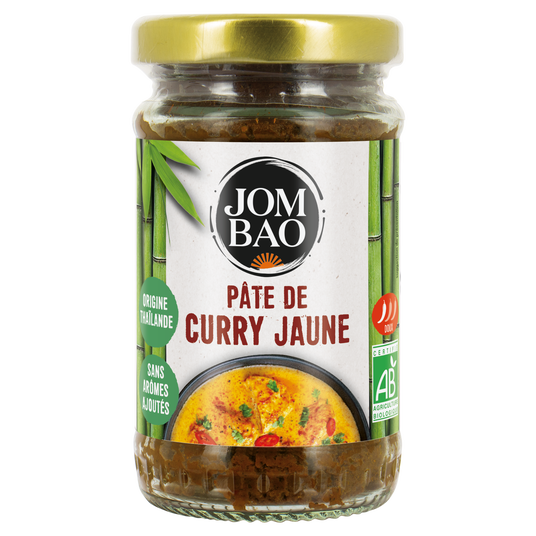 boho cosmetics Vente Pâte de curry jaune bio - Les sauces et condiments