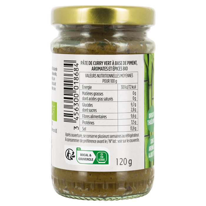 Boho Cosmetics Vente Pâte De Curry Vert Bio - Les Sauces Et Condiments