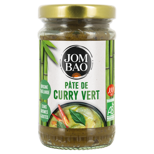 boho cosmetics Vente Pâte de curry vert bio - Les sauces et condiments