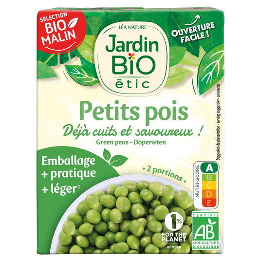 boho cosmetics Vente Petits pois en brique - Conserves de légumes