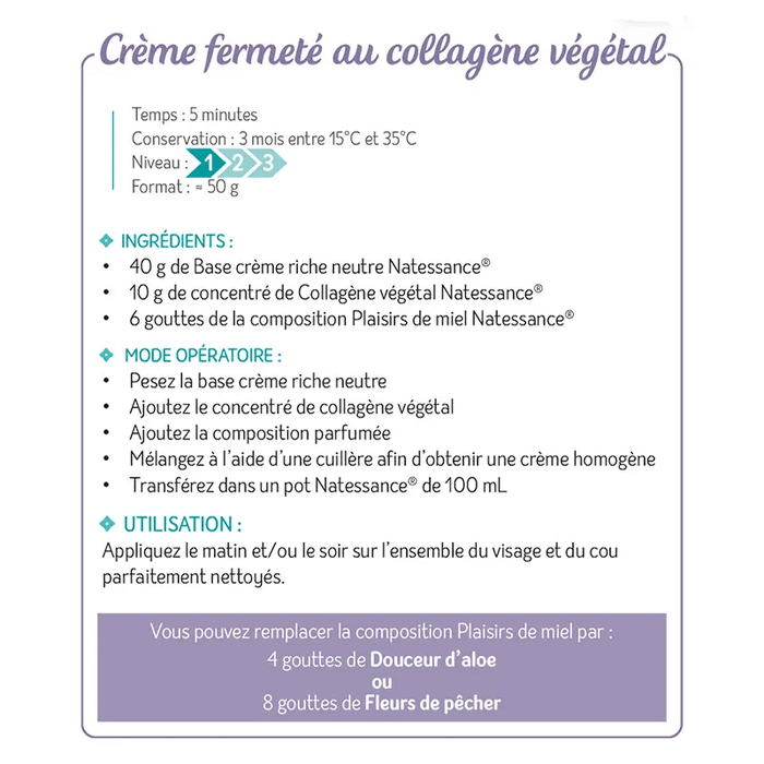 Boho Cosmetics Vente Recette DIY - Crème Fermeté Au Collagène - DIY Bio