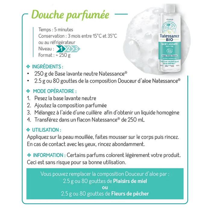 Boho Cosmetics Vente Recette DIY - Douche Parfumée - DIY Bio