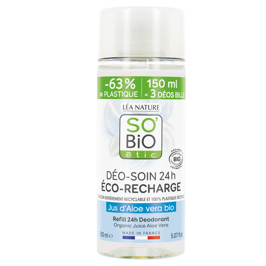 boho cosmetics Vente Recharge déo soin Jus d'Aloe Vera bio - Déodorants