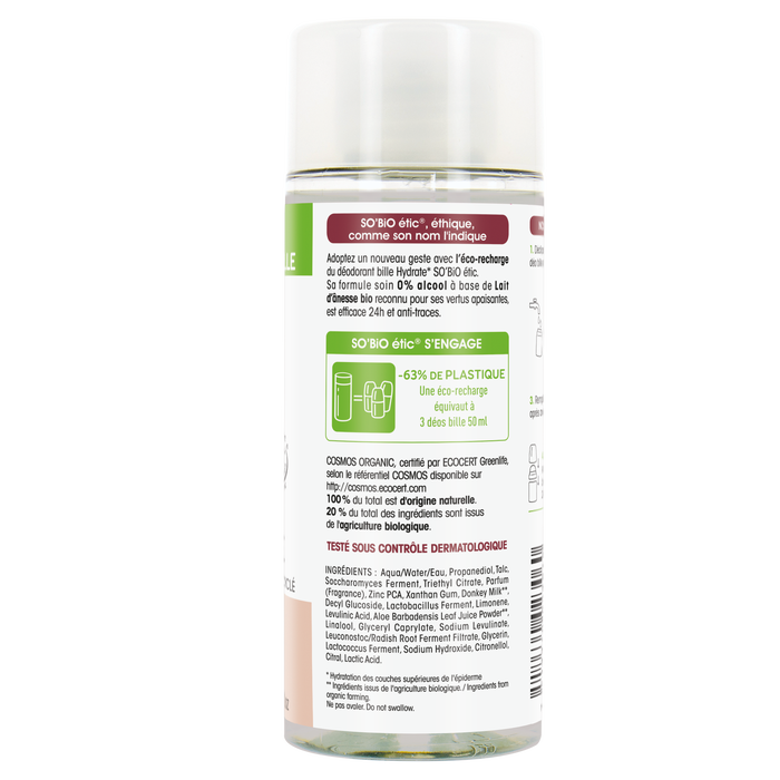 Boho Cosmetics Vente Recharge Déo-soin Lait D'Anesse Bio - Déodorants