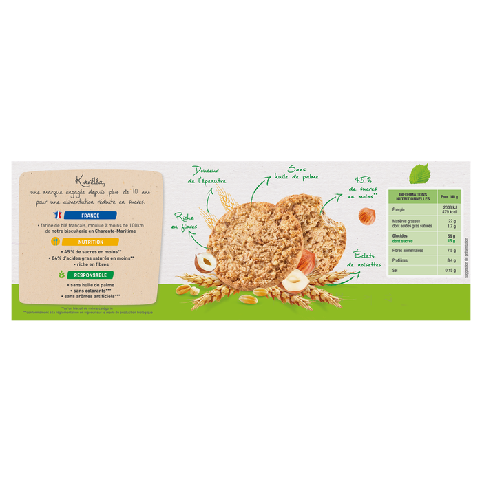 Boho Cosmetics Vente Sablés Epeautre Noisette Bio - Bio-réduit En Sucres