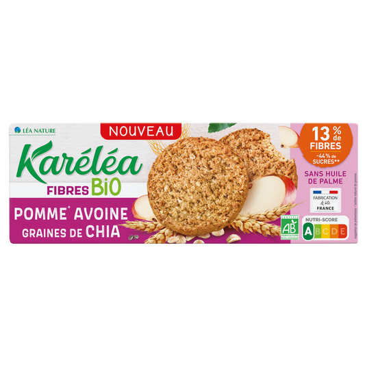 boho cosmetics Vente Sablés Pomme Avoine Chia Bio réduits en sucres - Biscuits