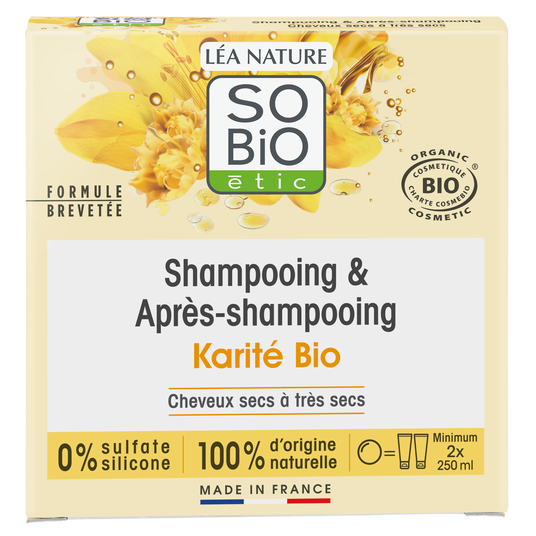boho cosmetics Vente Shampooing & après-shampooing solide 2 en 1 Karité-bio - Shampooings