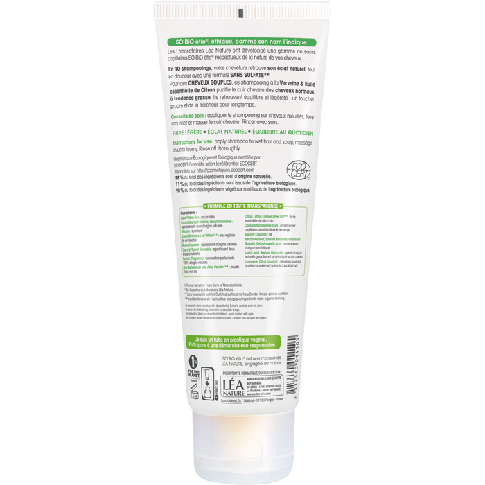 Boho Cosmetics Vente Shampooing Cheveux Souples Verveine Et Citron - Shampooings