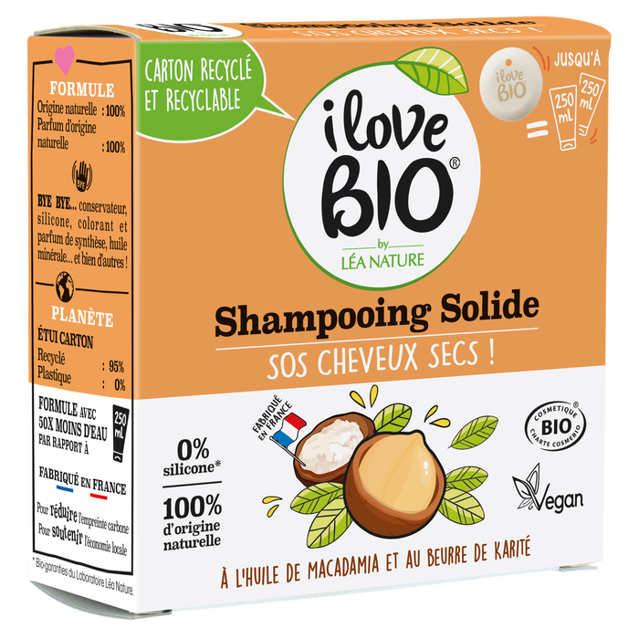 Boho Cosmetics Vente Shampooing Solide SOS Cheveux Secs à L'huile De Macadamia & Beurre De Karité - Shampooings