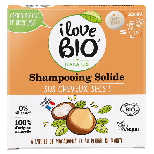 boho cosmetics Vente Shampooing solide SOS cheveux secs à l'huile de Macadamia & beurre de Karité - Shampooings