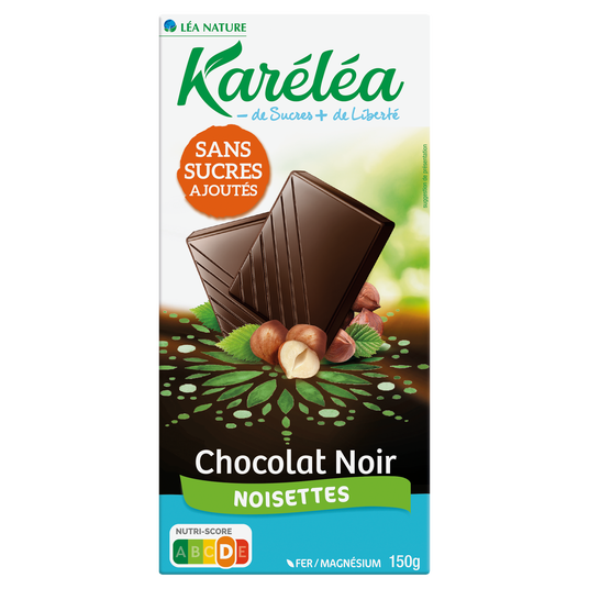 boho cosmetics Vente Tablette de Chocolat Noir Noisettes - Tablettes de chocolat et pâtes à tartiner