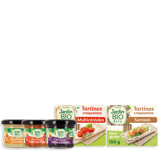 boho cosmetics Vente Tartines craquantes apéro – Recette « Convivialité » - Tartines et crackers