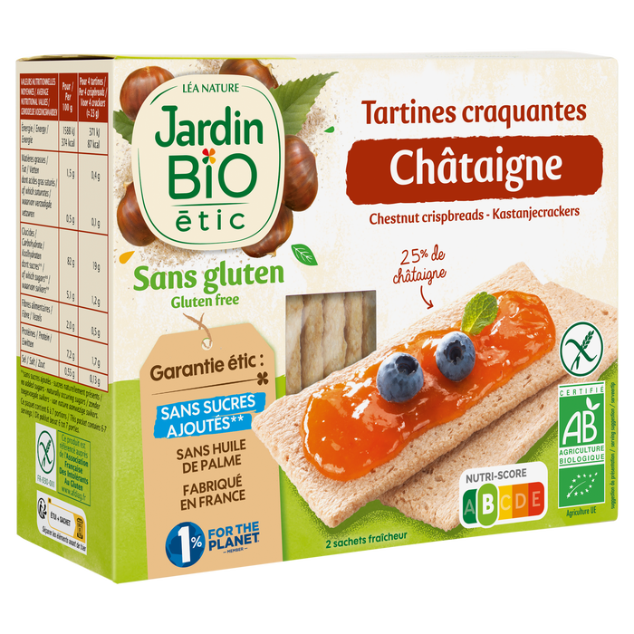 Boho Cosmetics Vente Tartines Craquantes Châtaigne - Bio - Tartines Craquantes