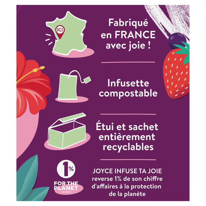 Boho Cosmetics Vente Thé Blanc AMOUR Fruits Rouges Hibiscus - Thés Bio
