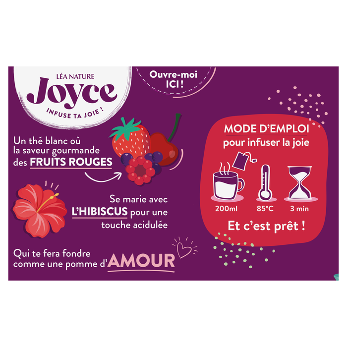Boho Cosmetics Vente Thé Blanc AMOUR Fruits Rouges Hibiscus - Thés Bio
