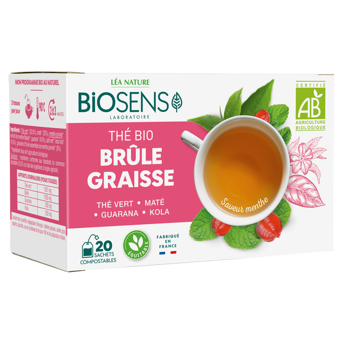 Boho Cosmetics Vente Thé Brûle Graisses - Bio - Minceur élimination Détox Bio - Léa Nature