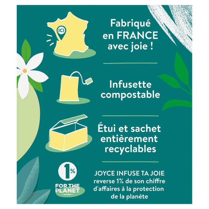 Boho Cosmetics Vente Thé Vert SÉRÉNITÉ Jasmin Et Vanille - Thés Bio