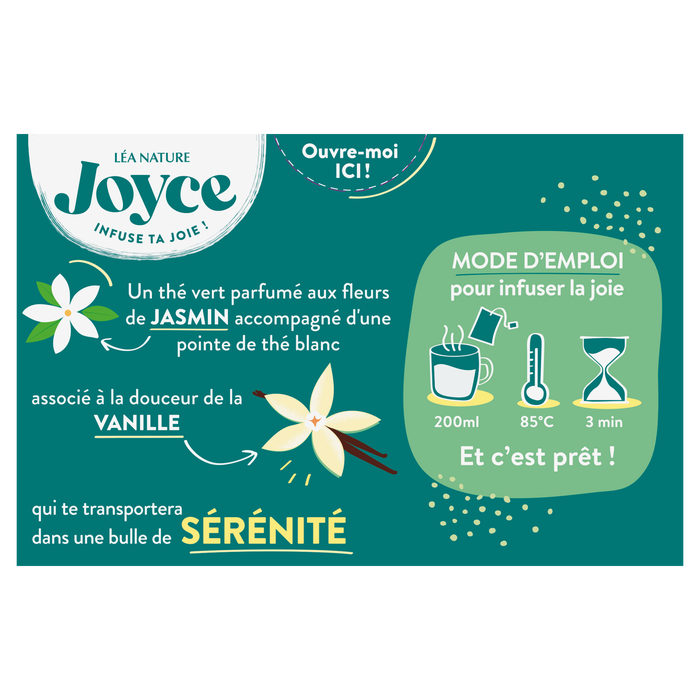 Boho Cosmetics Vente Thé Vert SÉRÉNITÉ Jasmin Et Vanille - Thés Bio