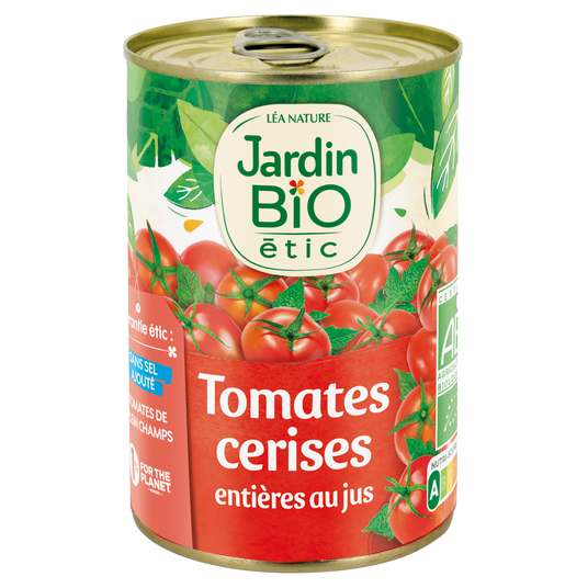 boho cosmetics Vente Tomates cerises entières au jus - bio - Coulis pulpes et purées de tomates